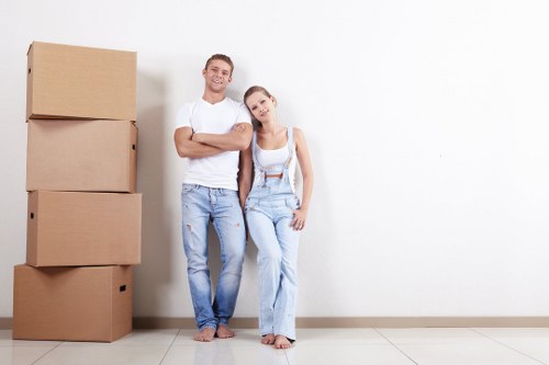 Furniture storage unit in Limehouse with household items safely arranged