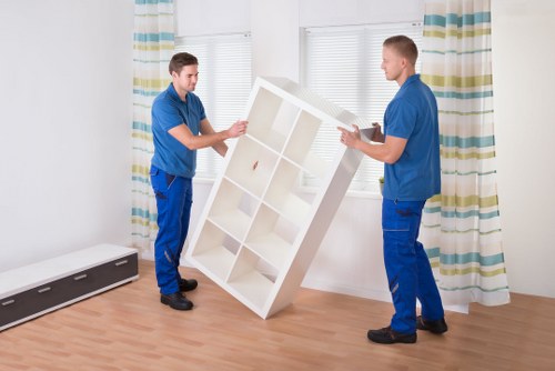 Risk assessment being carried out in a storage area