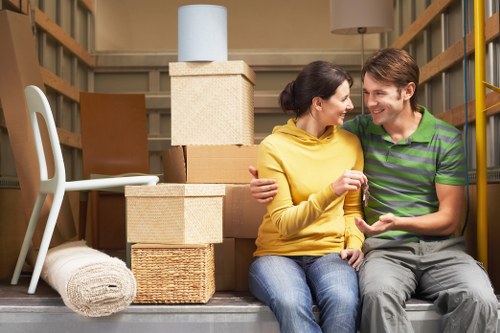 Organized storage units in Limehouse for household items